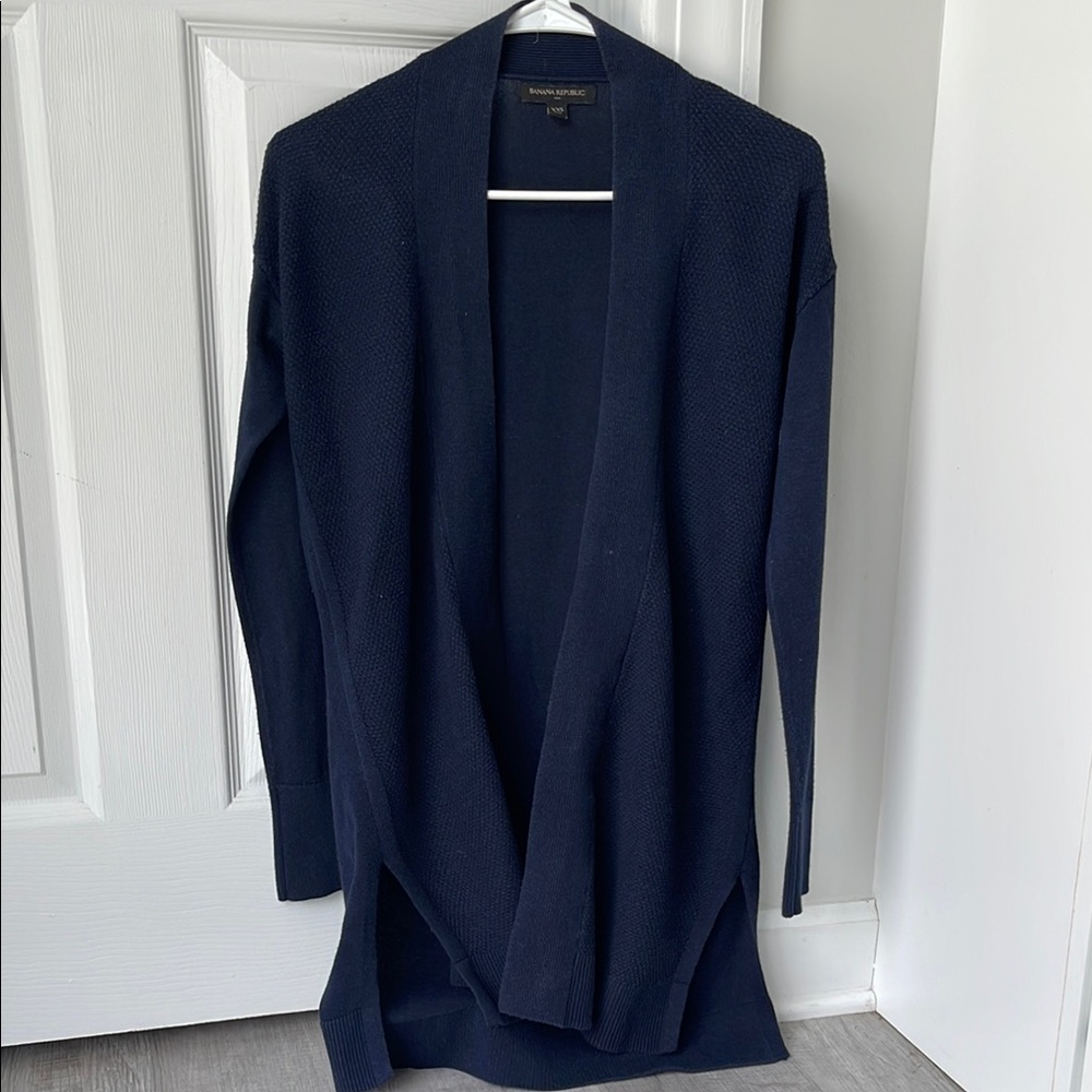 Banana Republic Blue Cardigan Sweater - Picture 2 of 13